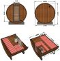 Luxwel Terrace Wooden Barrel Sauna