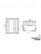 SaunaMed 3 Person Classic Hemlock FAR Infrared Sauna EMR Neutral™