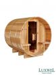 Luxwel 7ft by 7ft Superior Knotless Cedar Wood Canopy Barrel Sauna