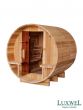 Luxwel 5ft by 6ft Superior Knotless Cedar Wood Canopy Barrel Sauna