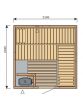 Harvia Variant S2222 Traditional Finnish Sauna (2195 x 2195 mm)