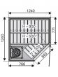 Harvia Sirius Traditional Bathroom Sauna (1240 x 1240 mm)