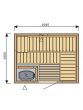 Harvia Variant S2015 Traditional Finnish Sauna (1945 x 1505 mm)