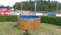 Luxwel 170cm Fibreglass lined Thermo-Spruce Hot Tub