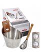 Harvia Steel Sauna Accessories Set - Bucket, Ladle &  Thermo/Hygrometer