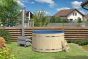 Luxwel 170cm Fibreglass lined Thermo-Spruce Hot Tub