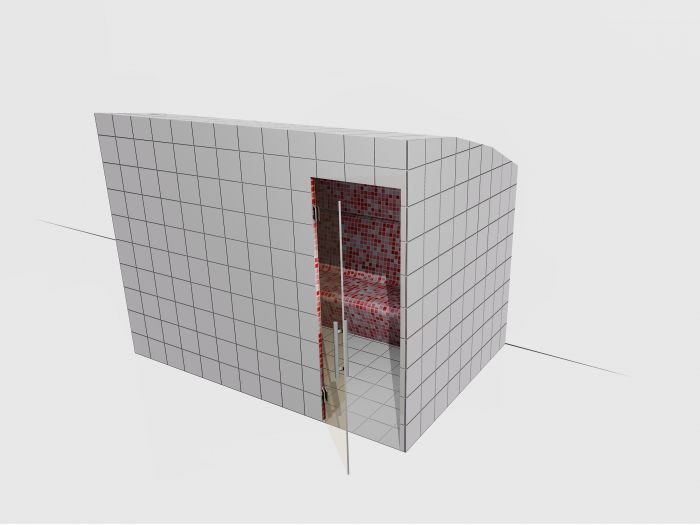 Harvia Modular Tiled Steam Room 2000x3000