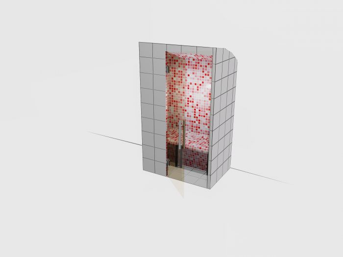Harvia Modular Tiled Steam Room 800x1200