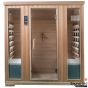 SaunaMed 4 Person Classic Hemlock FAR Infrared Sauna EMR Neutral™