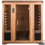 SaunaMed 4 Person Luxury Cedar FAR Infrared Sauna EMR Neutral™