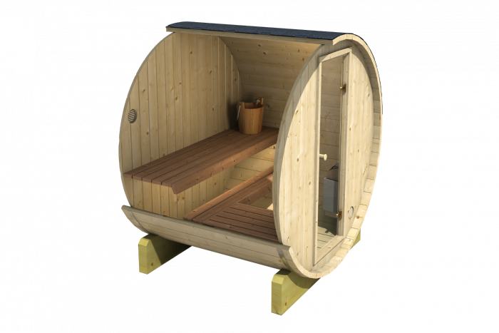 Luxwel Terrace Wooden Barrel Sauna